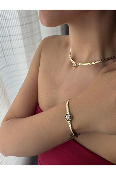 DGK COLLECTİON 14K gold renk altın kaplama,çok sevilen ve şık bileklik ve kol...