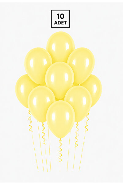 Balonsan Yellow Macaron Balloon 10 Pieces