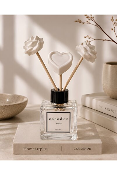 homeartplus 50 ml kare Vanilya oda kokusu Seramik Çiçek tasarım diffuser