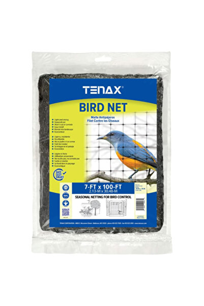Tenax شبكة خفيفة الوزن من البولي بروبيلين للتحكم في الطيور مقاس 7 × 100 قدم