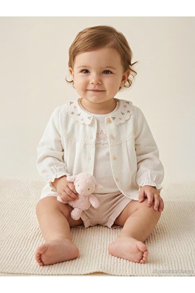 Biorganic Sweet Garden 3 Piece 9-24 Months Set - Ecru
