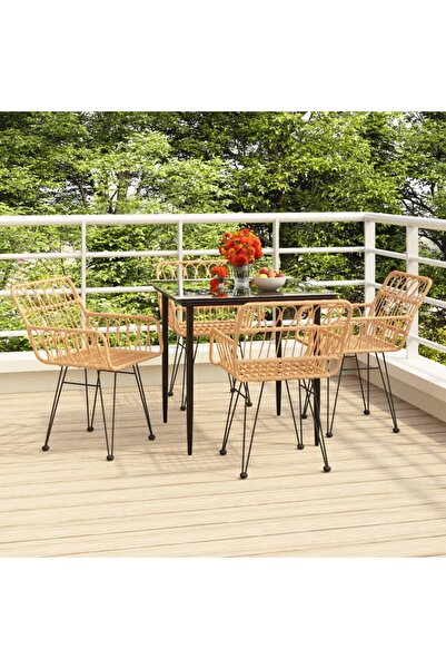 Concept Set mobilier de grădină, 5 piese, poliratan