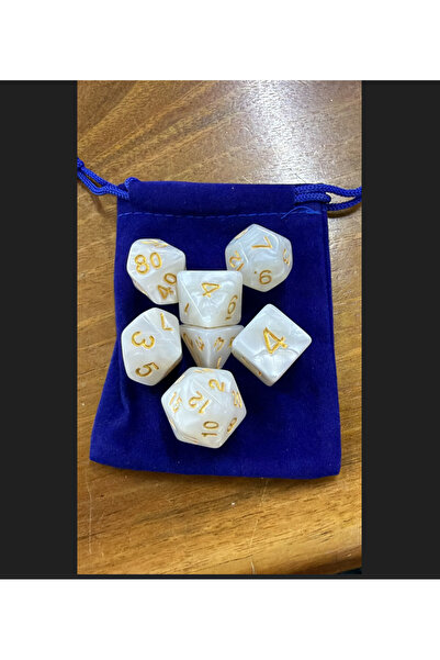 zerzembe DND Frp Zar Seti 7li Set Dnd Zarı Dungeons And Dragons Masaüstü Oyun...