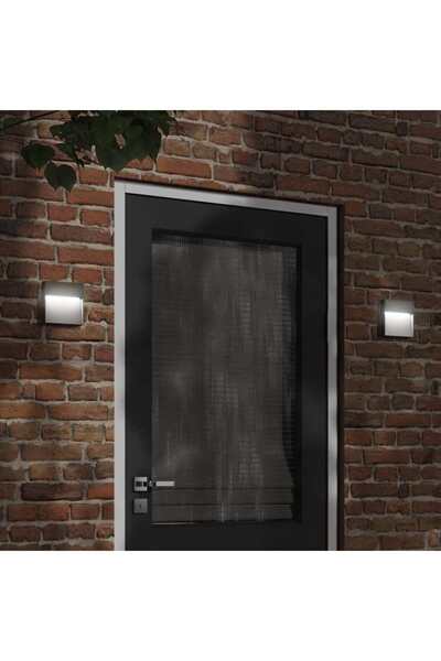 vidaxl Lampa exterioara de perete cu LED, negru, aluminiu turnat