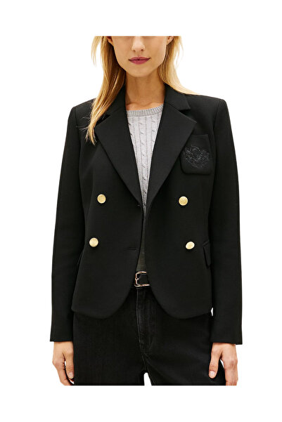 Tommy Hilfiger Γυναικείο Slim Σακάκι Μαύρο WW0WW48696-BDS