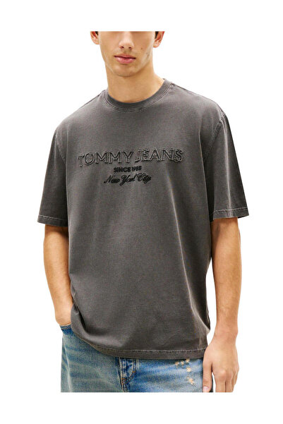 Tommy Hilfiger Ανδρικό T-shirt Μαύρο Tommy Jeans DM0DM22545-BDS