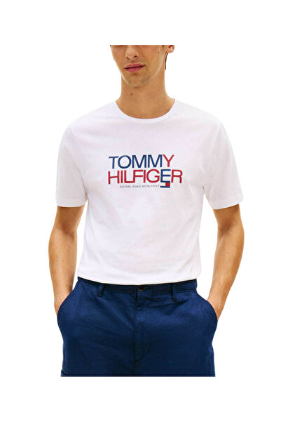 Tommy Hilfiger Ανδρικό T-shirt Λευκό MW0MW42369-YBR