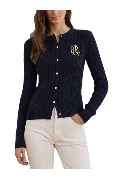 Ralph Lauren Γυναικεία Ralhan Πλεκτή Ζακέτα Navy Μπλε 200932225002-Navy