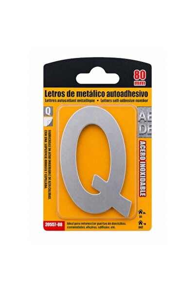 OEM Literă metalică decorativă "Q", autoadezivă, pentru ușă/semnalizare/numer...