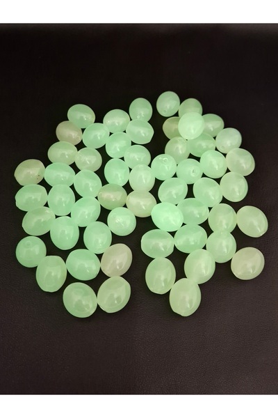 Han Ticarethane 10 Gram Karanlıkta Yeşil Parlayan Büyük Boy Boncuk