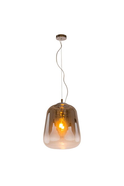 Italux Lanila Lampă suspendată modernă din sticlă fumurie Ø33cm, lungime regl...