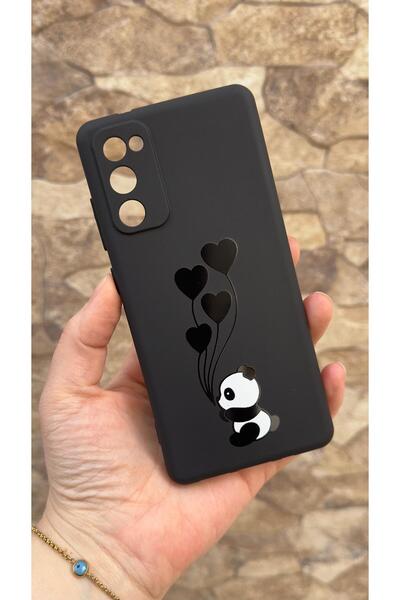 Vip Case Samsung Galaxy S20 Fe Uyumlu Kalpli Panda Desenli Silikon Darbe Emic...
