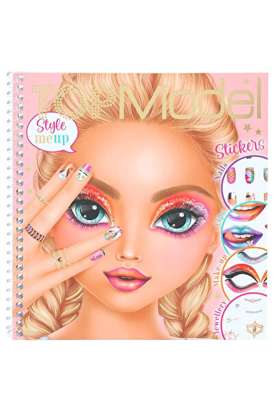 TOYFEST TOPModel Style Me Up Aktivite Kitabı Stickerlı Moda Tasarım ve Makyaj...