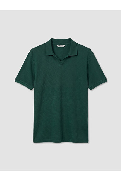 LC Waikiki Tricou bărbătesc cu guler polo, croială standard, textură waffle