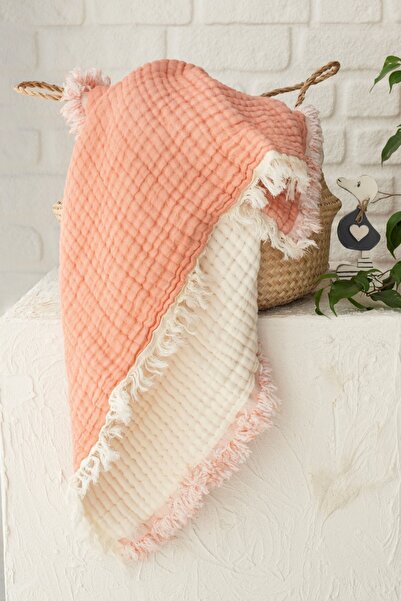 Layan Home 100% Cotton Muslin Baby Blanket 5 Layers Filled