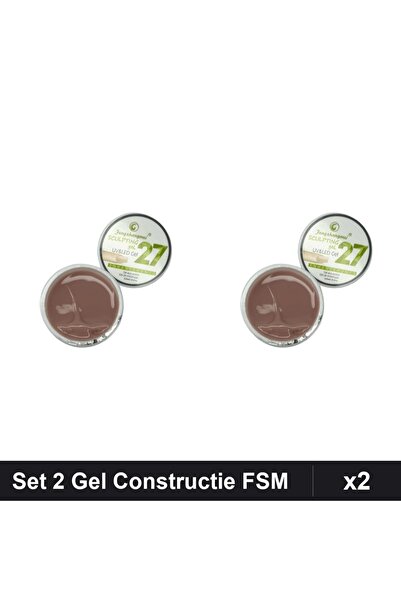 Makeup Set 2 Gel Constructie UV LED FSM 15g, Builder Gel Profesional Unghii