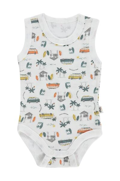 Civil Baby Safari Empirme 0-24 Ay Çıtçıtlı Badi - Ekru