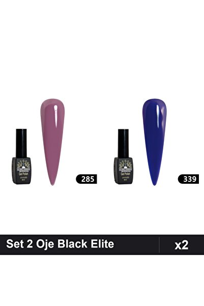 Makeup Set 2 Oje Semipermanente Black Elite 8ml, Global Fashion, Nuante 285 3...
