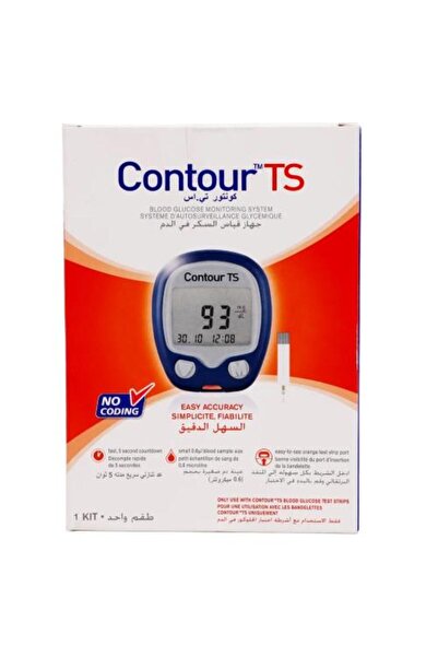 CONTOUR جهاز قياس نسبة السكر في الدم من تي إس، سهل الاستخدام ودقيق