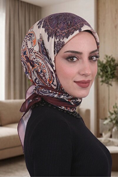 Big ModaEbrar Patterned Soft Scarf - 028