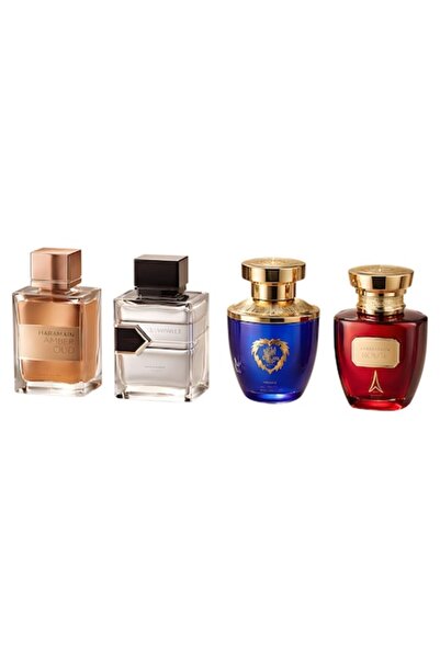 Al Haramain Unisex Perfume Gift Set, 4 x 10 ml, Amber Oud Gold, L'Aventure, A...