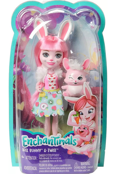 Enchantimals DOLLS WITH ANIMALS BREE BUNNY AND TWIST