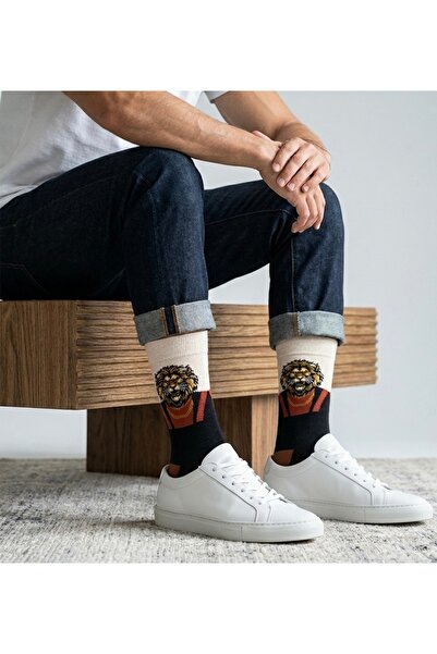 Çorap Kurdu Animal Patterned Colorful Unisex Socks