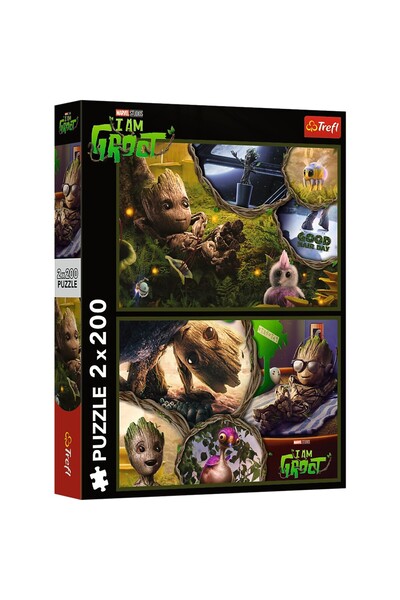 NO BRAND PUZZLE TREFL 2X200 MARVEL I AM GROOT