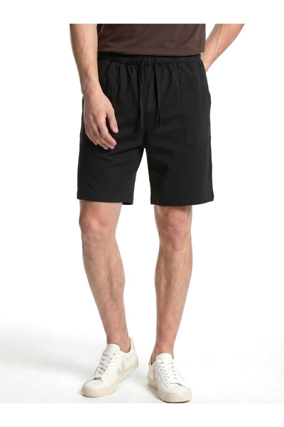 Lisa Crown Pantaloni scurți pentru bărbați, negri, 95% bumbac / 5% elastan LC...