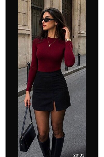 SÖRF Mini Skirt High Waist Tight Stretchy Fabric Crepe