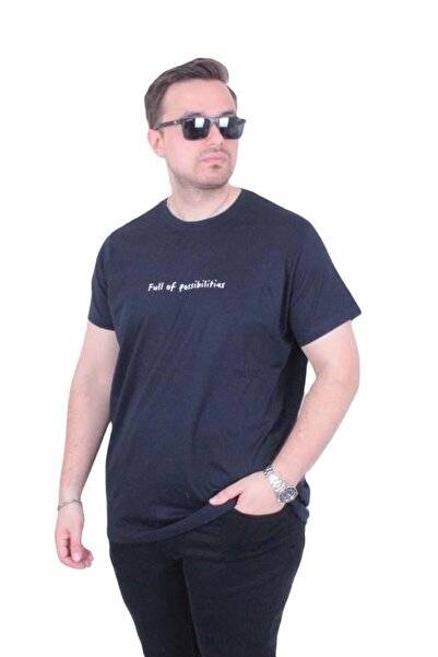 Starbattal Tricou cu gâtul în formă de O pentru bărbați, mărime mare, Imagina...
