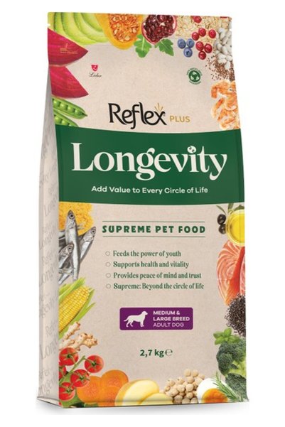 Reflex Plus Longevity Orta ve Büyük Irk Yetişkin Köpek Maması -TY5609032