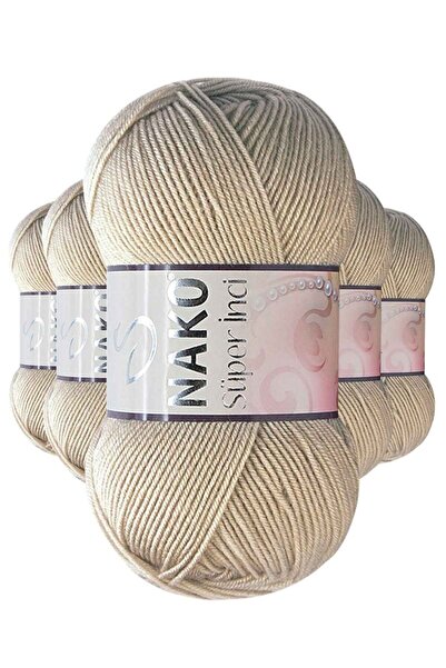 atastore2017 5 Pieces Super Pearl Hand Knitting Thread 100 gr Paper Bag 1199