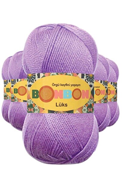Royaleks Group 5 Pieces Luxury Booties Yarn Wool Lilac 98275