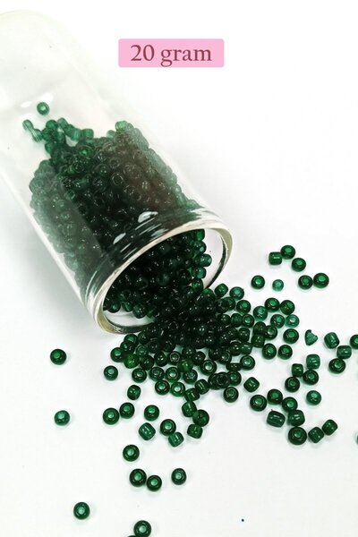 Generic Brand Beads of Cast Glass Sand (8/0) 3 mm - 20 Grams - Transparent Da...