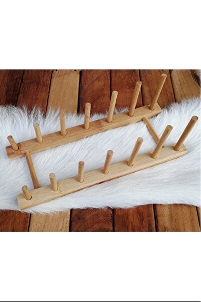 Mestore Bamboo Plate Rack Large Size Royaleks-Tbk07