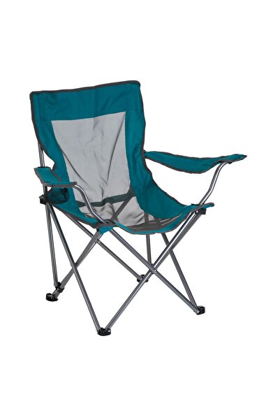 Zumzeria Scaun de camping pliabil turcoaz-negru cu husă 52x56x75cm
