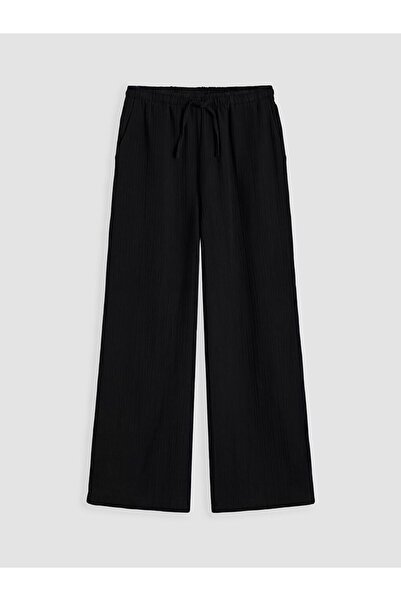 LC Waikiki Xside Elastic Waist Muslin Women's Trousers