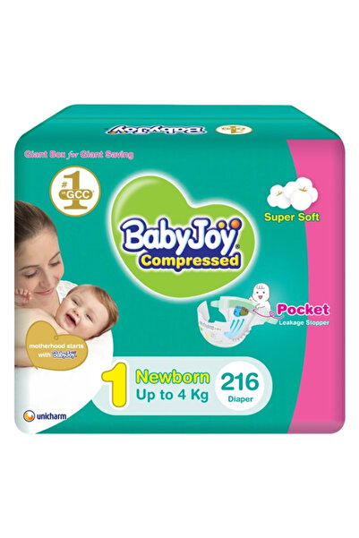 Baby Joy , baby diapers, size 1, jumbo box, up to 4 kg - 216 pieces
