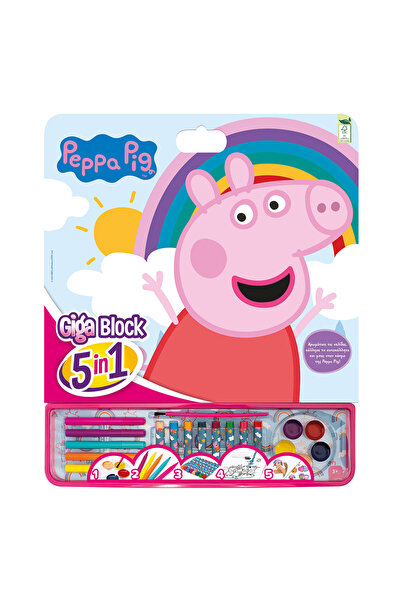 As Set Giga Block de Colorat Peppa 5 în 1