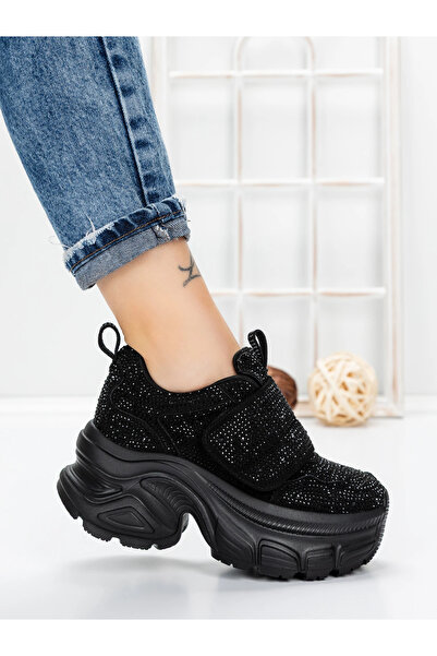 mei Pantofi Sport Dama cu Platforma 1A05 Negru