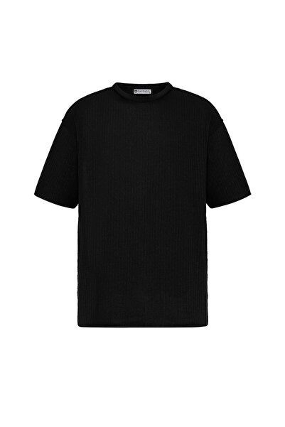 S13 Store Oversize Knitwear Sweater with Black Stitching Detail