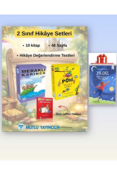 Mutlu Yayıncılık MERAKLI KARINCA 10 LU+ÖRÜMCEK PONİ HİKAYE SETİ 2.SINIF 10 LU...