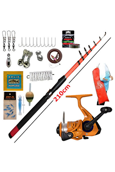Oslo Dolphin 210cm 10-30gr- Remixon Mini 1000 Spin Atçek Yemli Kıyı Çocuk Olt...