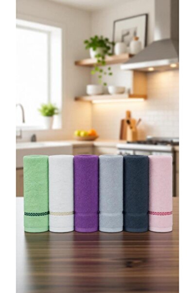 Çeyiz Diyarı Pure Soft 6-Piece Kitchen Towel Set 30X30 cm