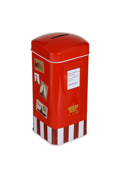 Zumzeria Pușculiță metalică tip cabină telefonică cu capac 7x7x16cm