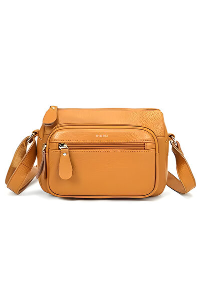 IMODIX Geanta Dama Din Piele Naturala, IMODIX®, Casual, Compartimente Multipl...