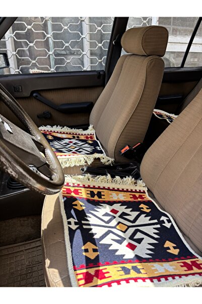 DGL HOME Oto Koltuk Kilim Minder Seti - Oto Koltuk Seti - Oto Minder Takımı- 2 Ön 1 Arka Oturma Set