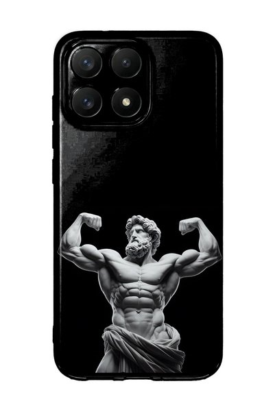 FLAMENKO حافظة هاتف شفافة متوافقة مع Xiaomi 17 بتصميم تمثال قديم على شكل إله ...