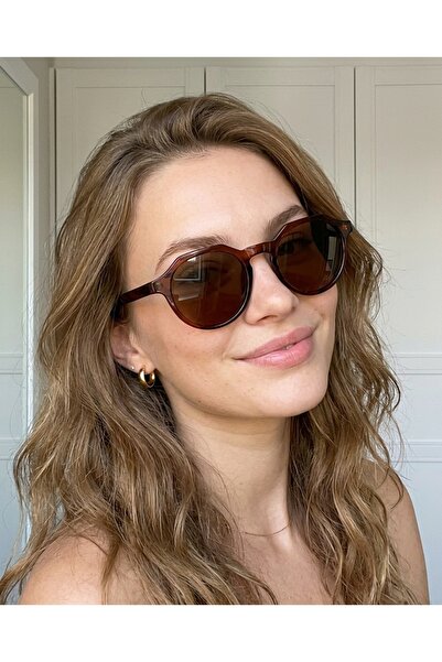 funeyes Büşra Oval Small Brown 43 Ekartman Small (XXS) (Suitable for Small Fa...